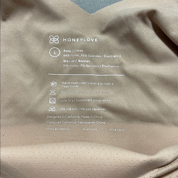 Honeylove Soft Nude Seamless Bra Size Large - Picture 3 of 4